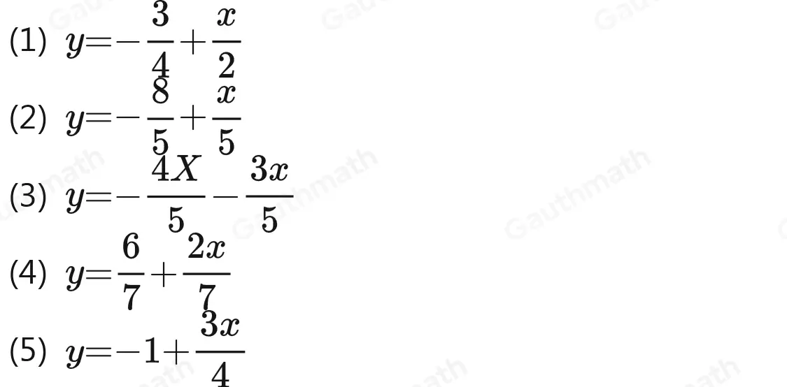 1. Despeja la variable y en cada ecuación. a 4x-y=2x+3 b 3x-2y+5=4x-7y-3 c 3x+5y=-4square d 5x-3y+7=3x-8y+1 e 4x-5y+2x-4=3x-y