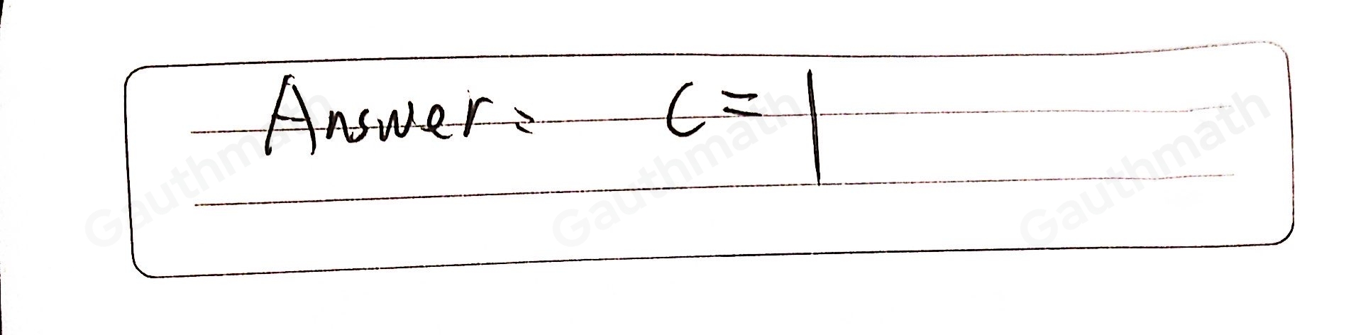 For what value of c is the relation a function? 2,8,12,3,c,4,-1,8,0,3 -1 1 2 12